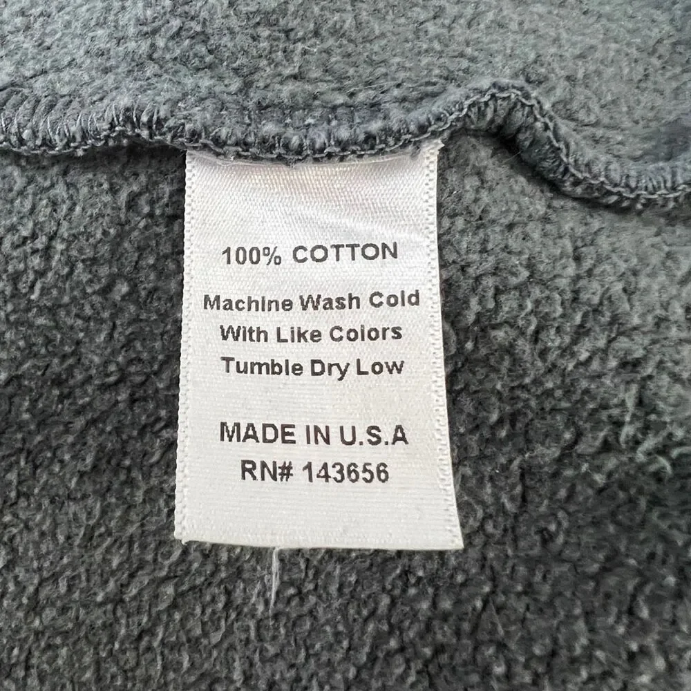 Joah Brown Gray Cropped Turtleneck Sweatshirt Oversized Cotton M/L - Picture 6 of 6